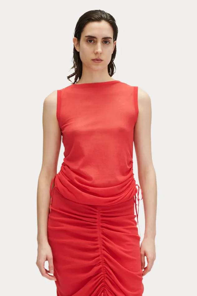 Rachel Comey Knits Women Eyre Cardigan Guava Rachel Comey Knits Women Eyre Cardigan Guava