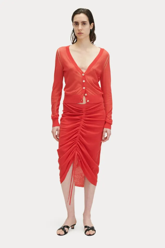 Rachel Comey Knits Women Eyre Cardigan Guava Rachel Comey Knits Women Eyre Cardigan Guava