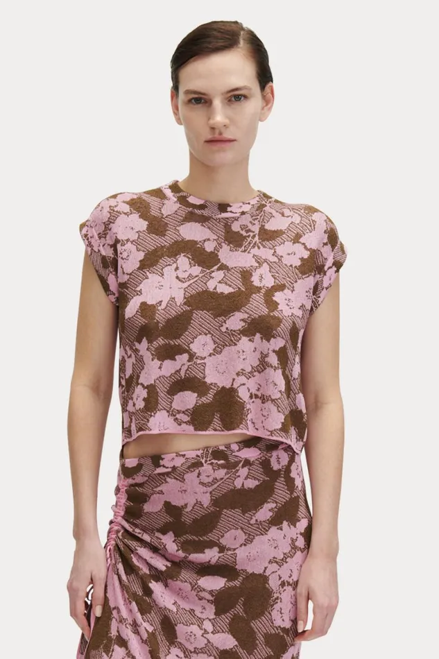 Rachel Comey Knits Women Sirsi Top Pink Multi