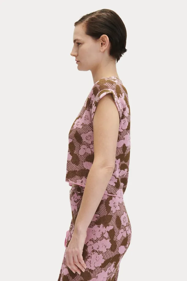 Rachel Comey Knits Women Sirsi Top Pink Multi