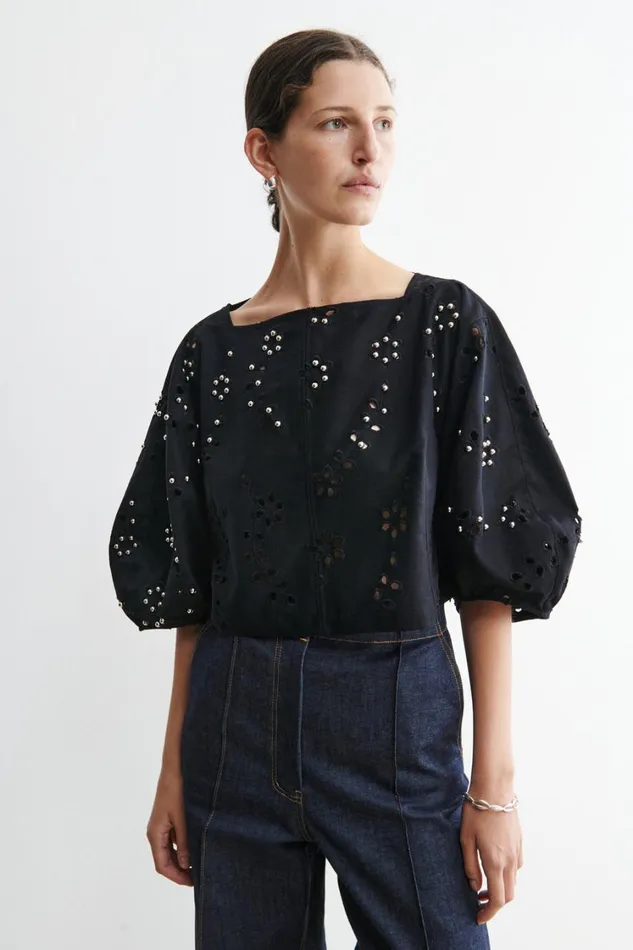 Rachel Comey Tops Women Mura Top Black Rachel Comey Tops Women Mura Top Black