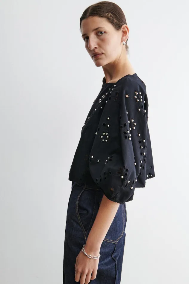 Rachel Comey Tops Women Mura Top Black Rachel Comey Tops Women Mura Top Black