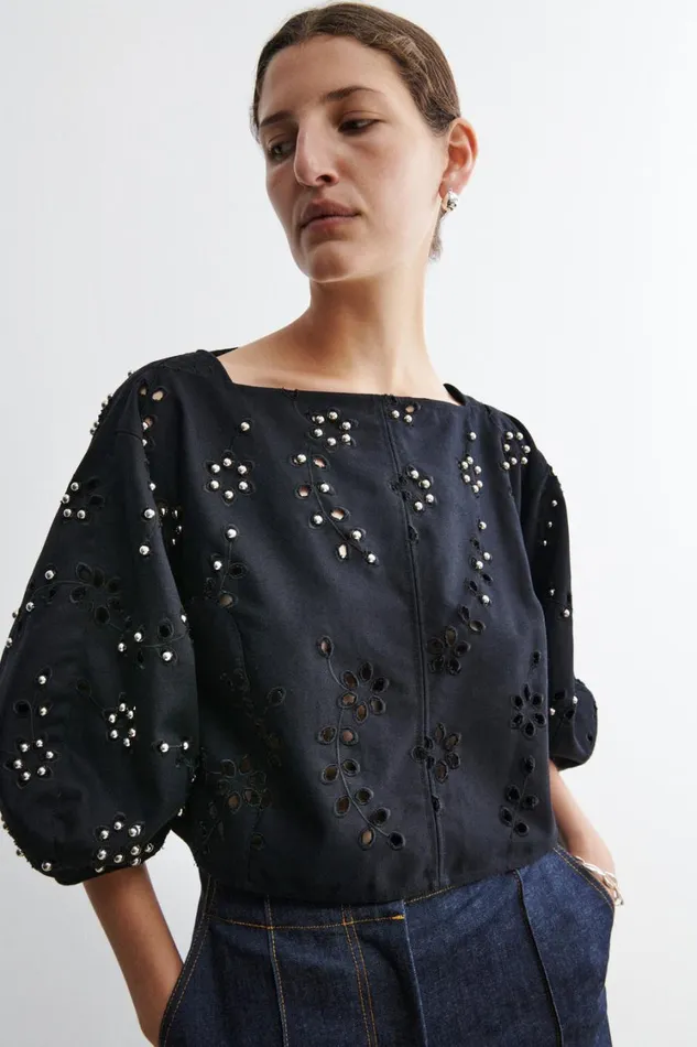 Rachel Comey Tops Women Mura Top Black Rachel Comey Tops Women Mura Top Black