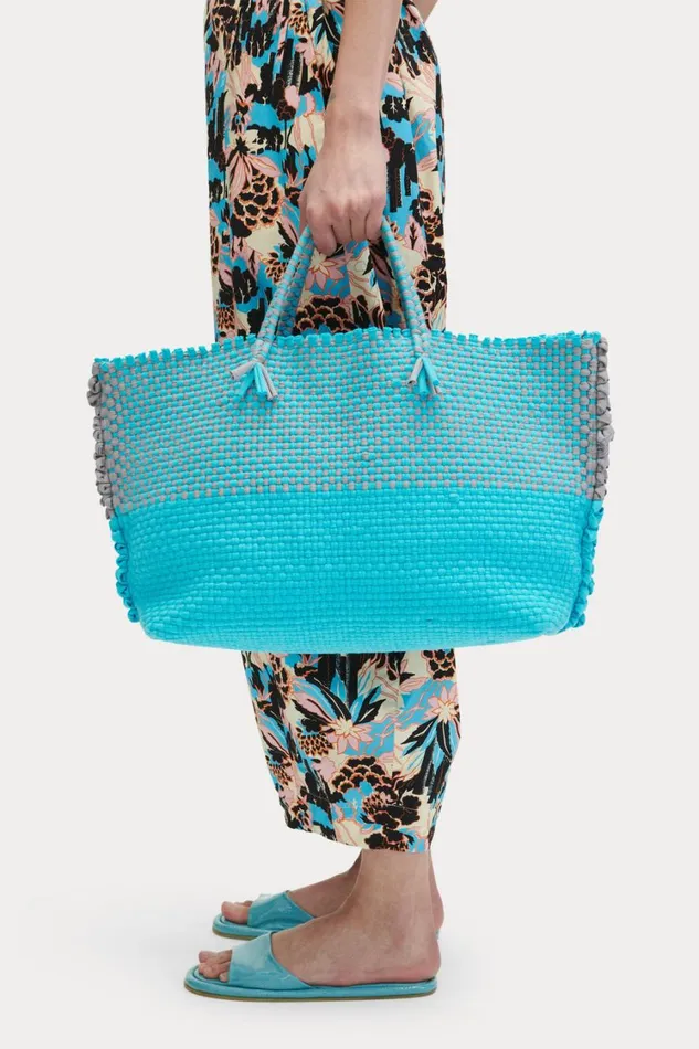 Rachel Comey Totes Women Cadiz Colorblock Tote Aqua