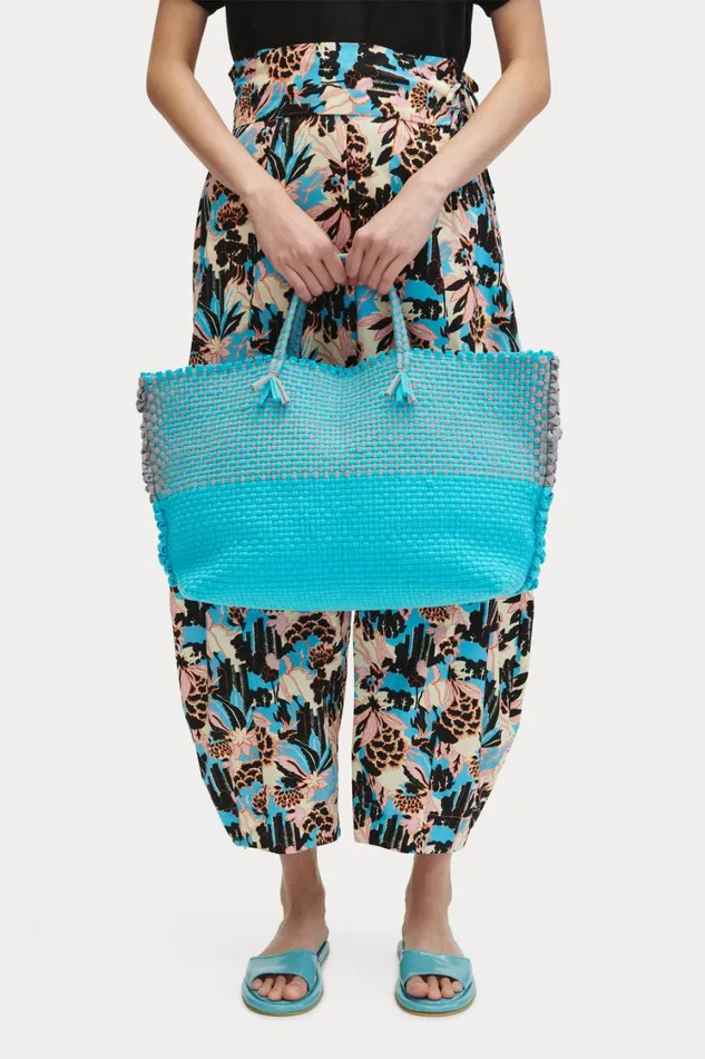 Rachel Comey Totes Women Cadiz Colorblock Tote Aqua