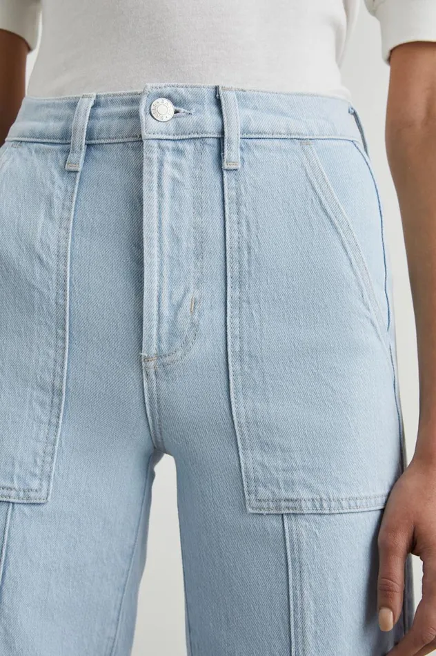 Rails Denim Women GETTY CROP UTILITY WIDE LEG Oceanview
