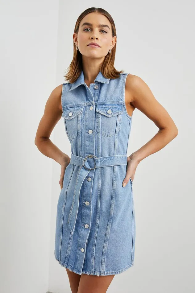 Rails Denim Women WILSHIRE DRESS Blue Dream