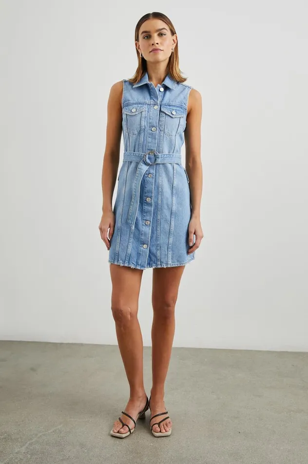 Rails Denim Women WILSHIRE DRESS Blue Dream