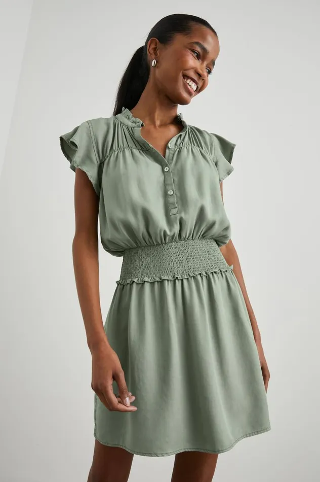 Rails Dresses and Rompers Women AMINA DRESS Sage Denim