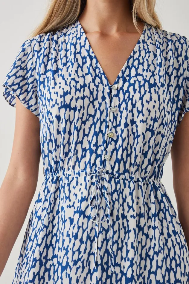 Rails Dresses and Rompers Women KIKI DRESS Cobalt Static Leopard
