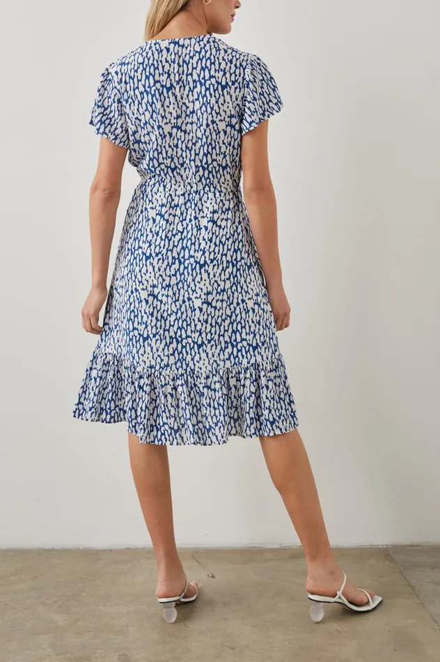 Rails Dresses and Rompers Women KIKI DRESS Cobalt Static Leopard