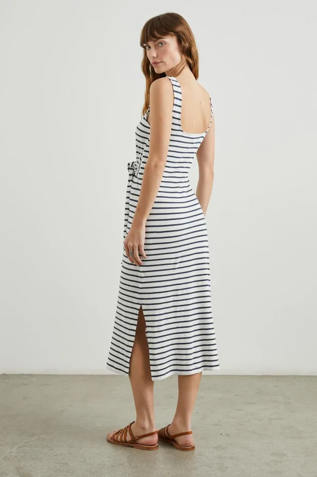 Rails Dresses and Rompers Women MEG DRESS Ivory Navy Stripe