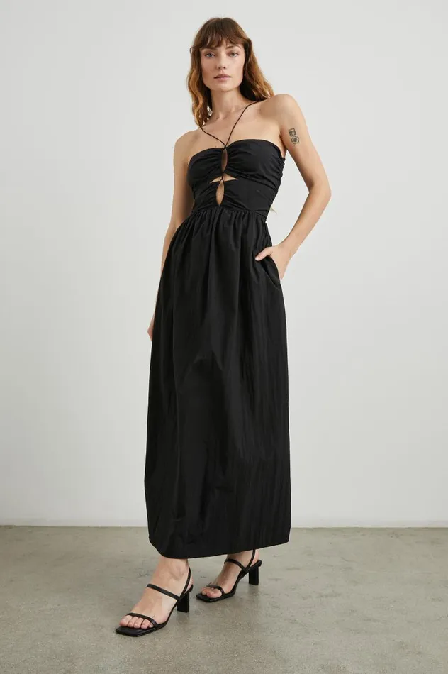 Rails Dresses and Rompers Women SILVIA DRESS Black Nylon