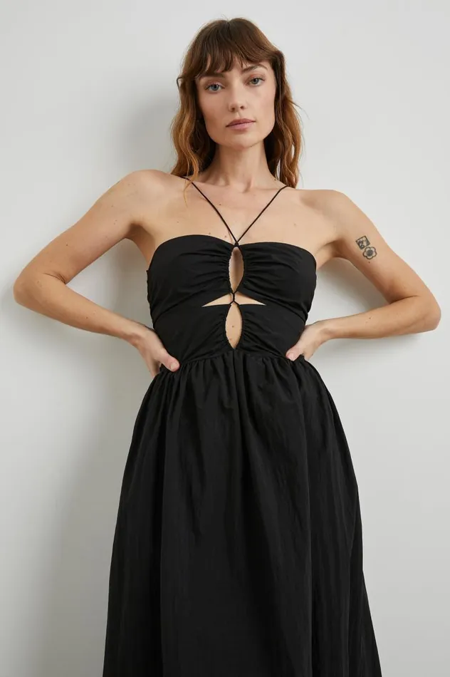 Rails Dresses and Rompers Women SILVIA DRESS Black Nylon