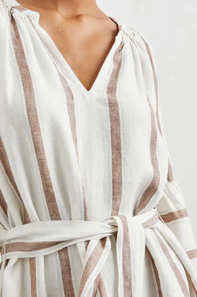 Rails Dresses and Rompers Women VITTORIA DRESS Coconut Stripe