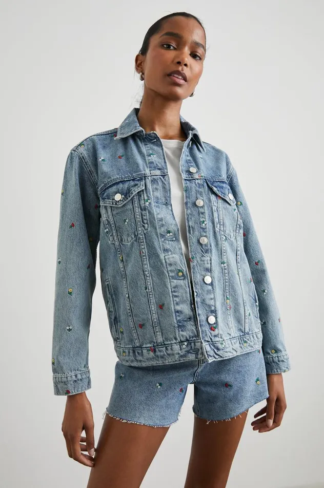 Rails Jackets and Coats Women GROVE BOYFRIEND TRUCKER JACKET Flower Field