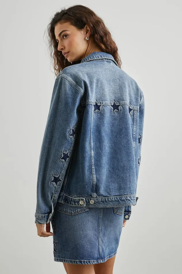 Rails Jackets and Coats Women GROVE BOYFRIEND TRUCKER JACKET Starry Night