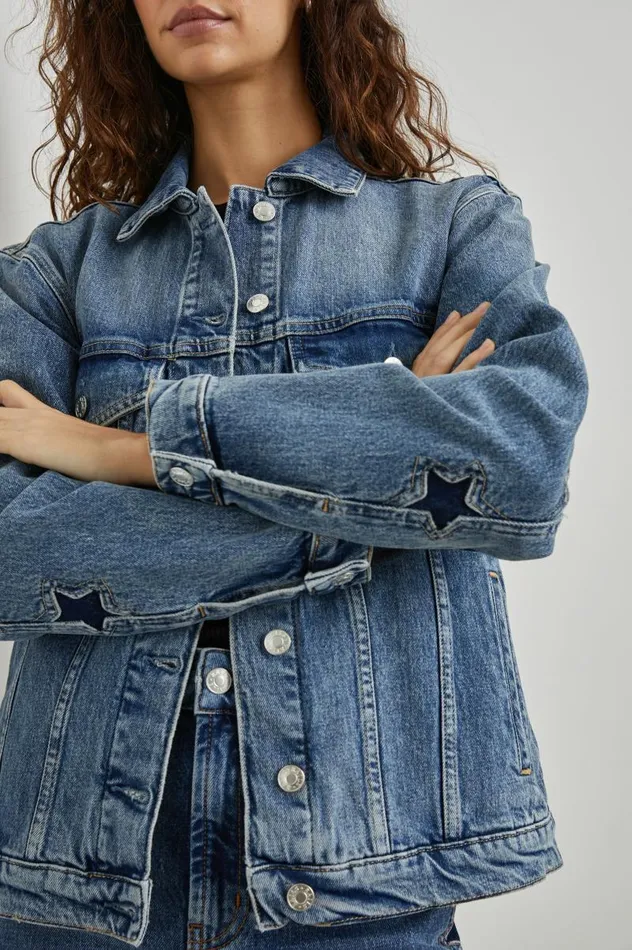 Rails Jackets and Coats Women GROVE BOYFRIEND TRUCKER JACKET Starry Night