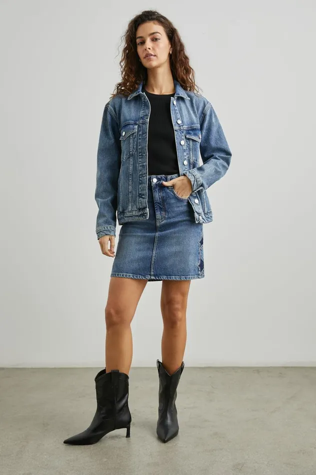 Rails Jackets and Coats Women GROVE BOYFRIEND TRUCKER JACKET Starry Night