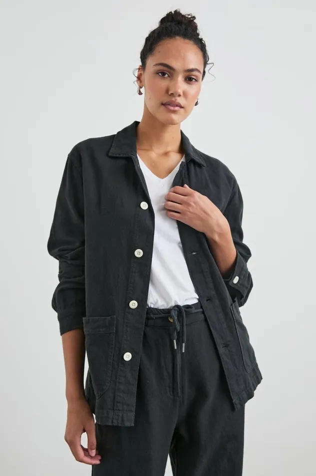 Rails Jackets and Coats Women GWEN JACKET Washed Black
