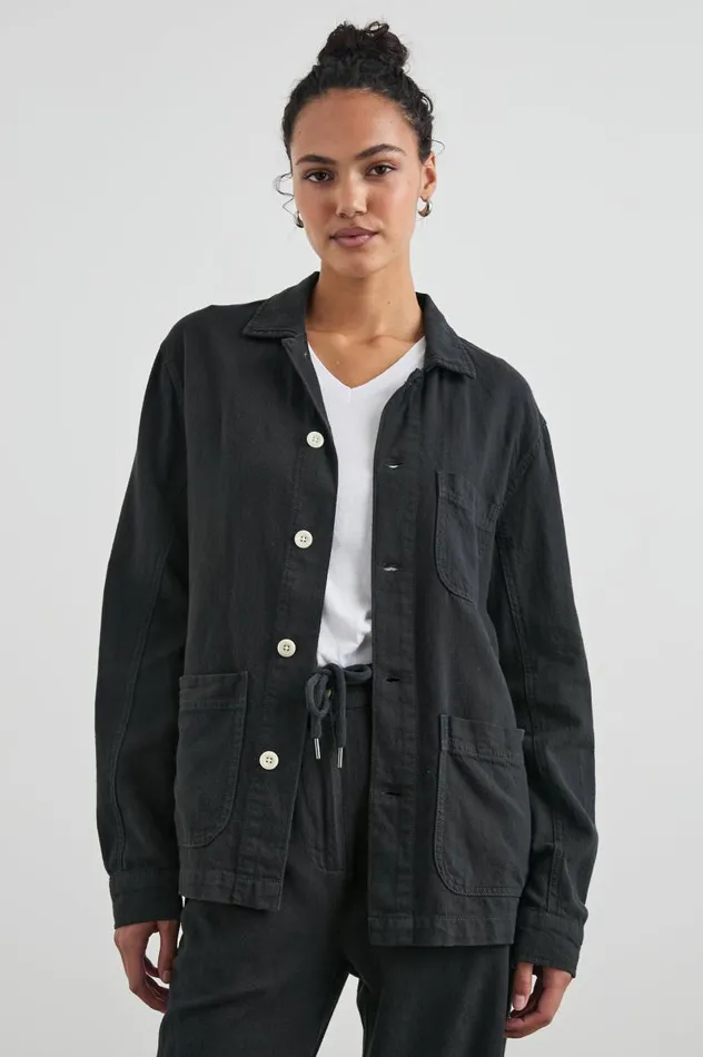 Rails Jackets and Coats Women GWEN JACKET Washed Black