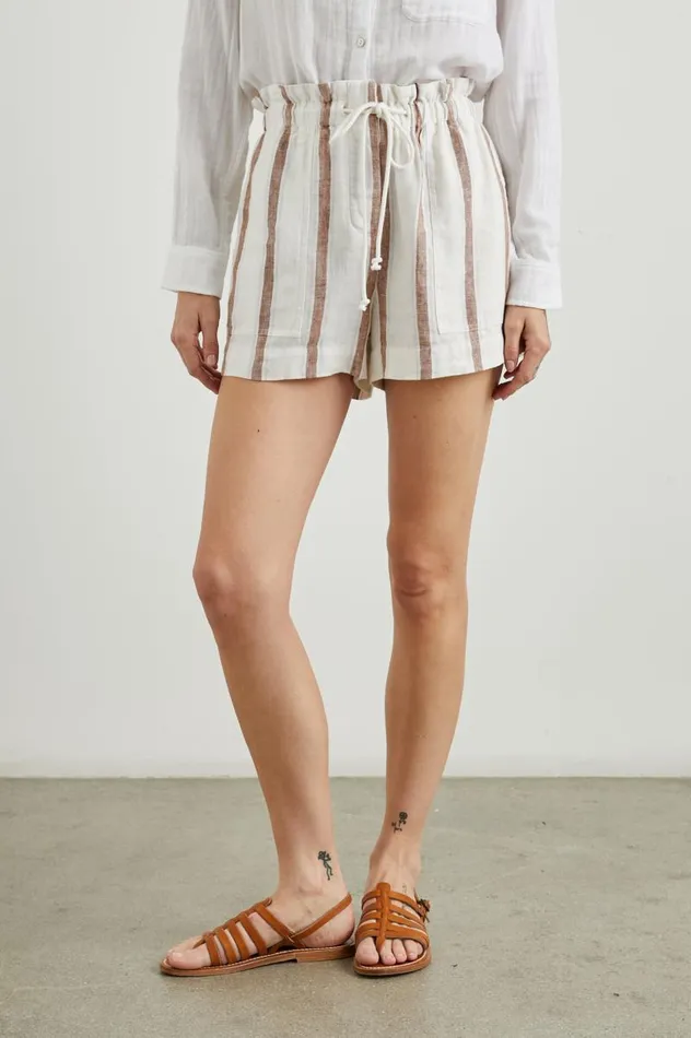 Rails Pants and Shorts Women FOSTER SHORT Coconut Stripe