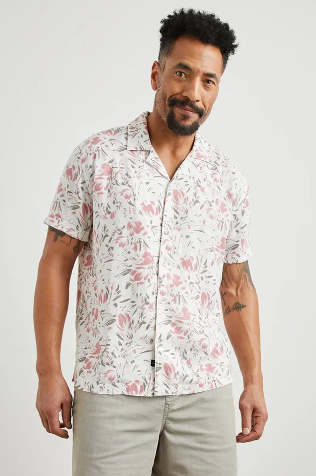 Rails Shirts Men DRESDEN SHIRT Brush Floral White