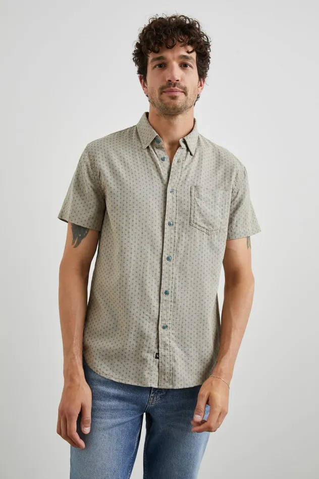 Rails Shirts Men FAIRFAX SHIRT Polygon Micro Quinoa