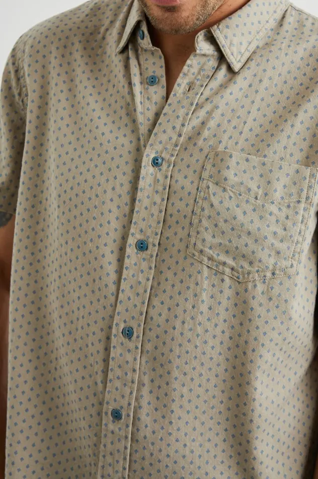 Rails Shirts Men FAIRFAX SHIRT Polygon Micro Quinoa