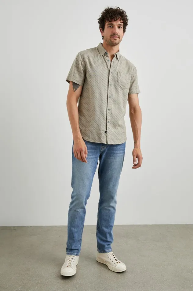 Rails Shirts Men FAIRFAX SHIRT Polygon Micro Quinoa