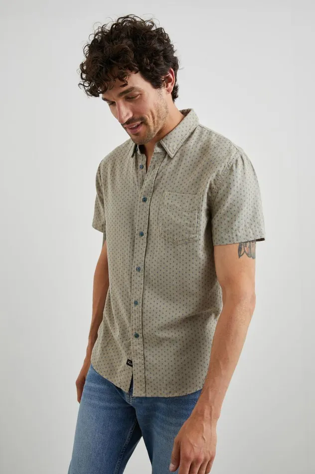 Rails Shirts Men FAIRFAX SHIRT Polygon Micro Quinoa
