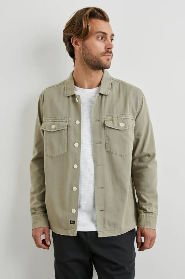 Rails Shirts Men KEROUAC SHIRT JACKET Natural
