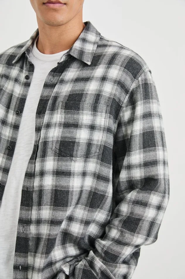 Rails Shirts Men LENNOX SHIRT Black Oak Haze