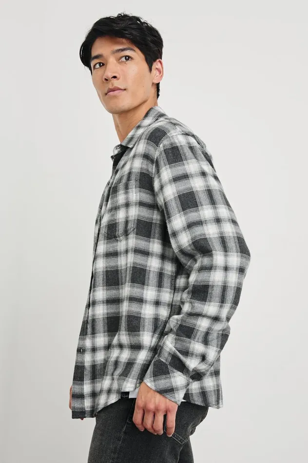 Rails Shirts Men LENNOX SHIRT Black Oak Haze