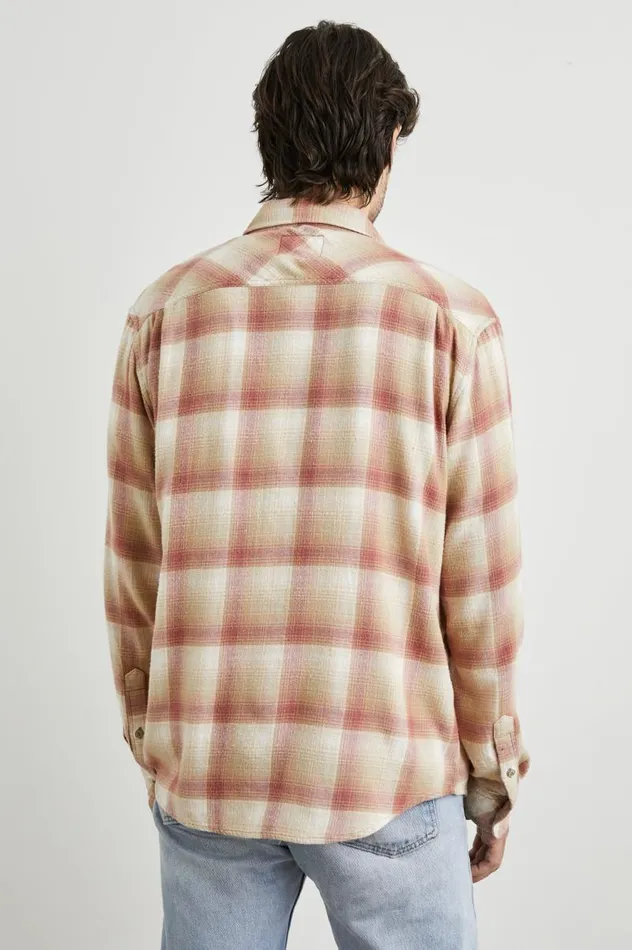 Rails Shirts Men LENNOX SHIRT Cranberry Finch