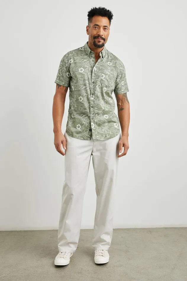 Rails Shirts Men MONACO SHIRT Japanese Stencil Fatigue