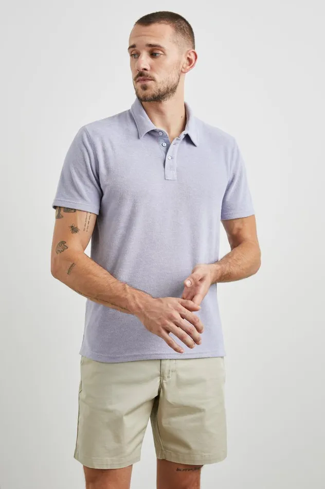Rails Shirts Men RHEN POLO SHIRT French Lavender