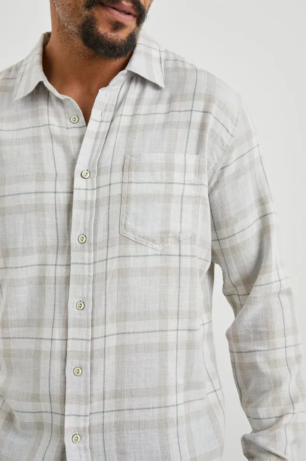 Rails Shirts Men WYATT SHIRT Tapir Agave Melange