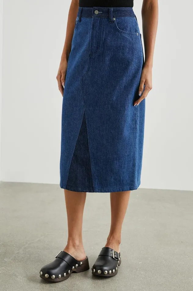 Rails Skirts Women HIGHLAND SKIRT Indigo Patchwork