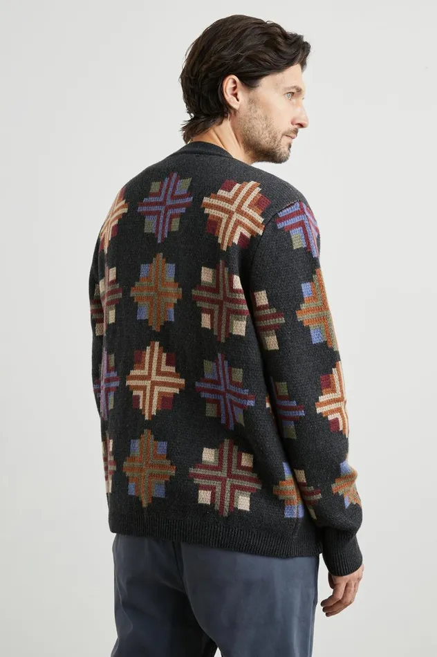 Rails Sweaters Men TAOS CARDIGAN Heirloom Patchwork
