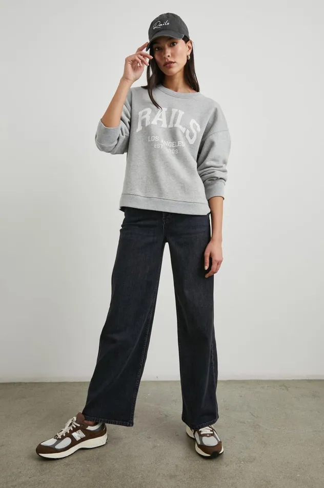 Rails Sweaters Women ANNIVERSARY SWEATSHIRT Heather Grey