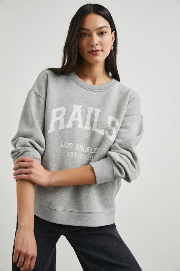 Rails Sweaters Women ANNIVERSARY SWEATSHIRT Heather Grey
