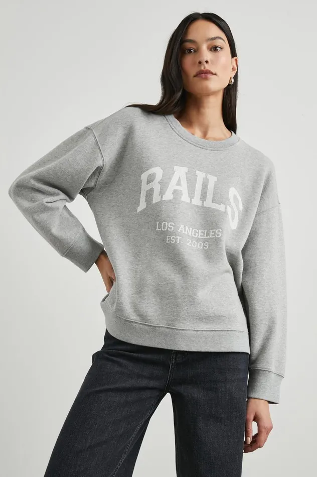 Rails Sweaters Women ANNIVERSARY SWEATSHIRT Heather Grey