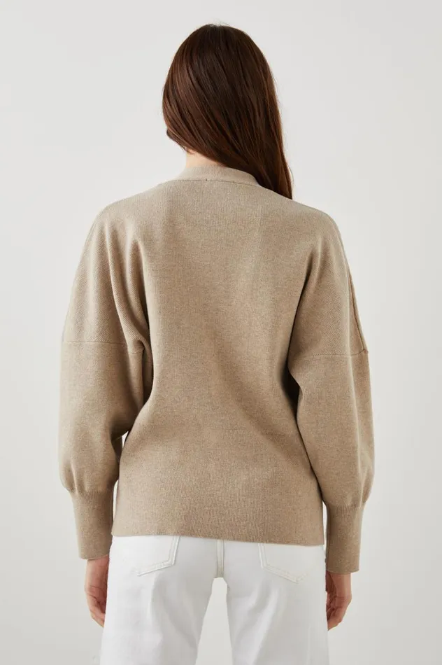 Rails Sweaters Women BRUNELLA CARDIGAN Oat Rails Sweaters Women BRUNELLA CARDIGAN Oat
