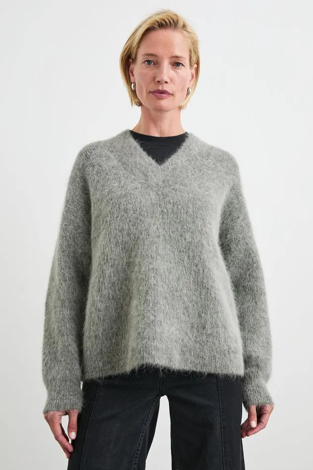 Rails Sweaters Women JODIE SWEATER Heather Grey