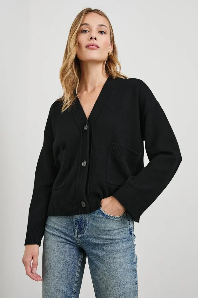 Rails Sweaters Women LINDI CARDIGAN Black