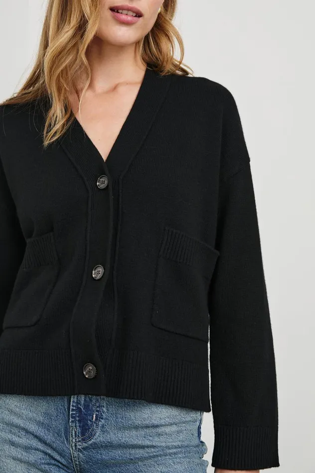 Rails Sweaters Women LINDI CARDIGAN Black