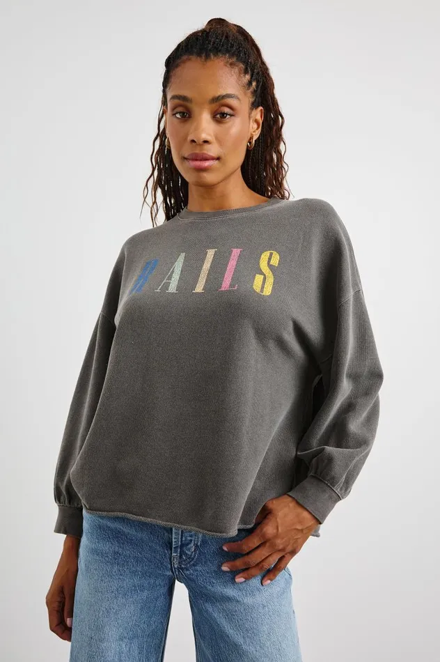 Rails Sweaters Women RAILS SIGNATURE SWEATSHIRT Vintage Black