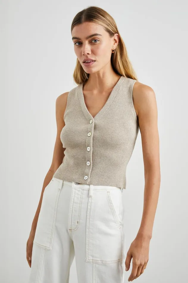 Rails Sweaters Women ROSA VEST Oatmeal