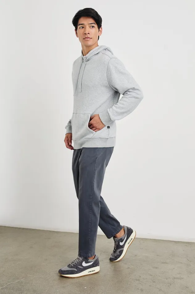 Rails Sweatshirts and Hoodies Men CALVIN HOODIE Heather Cream Stripe